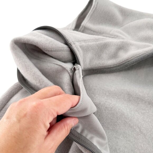 Cabelas Womens Gray Fleece Vest Small S Zip-Up Sleeveless Outdoor Layer Cabin - Picture 11 of 14